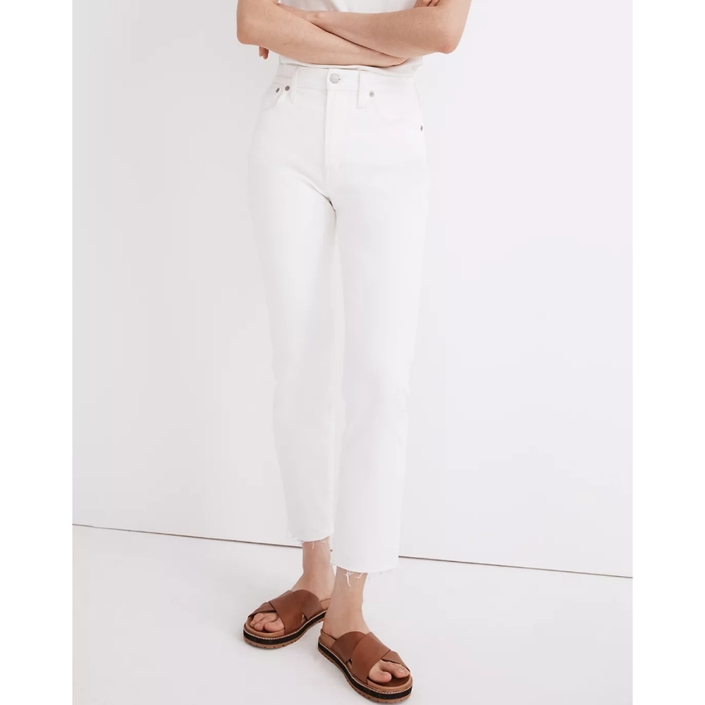 Madewell The Perfect Vintage Crop Jean (Tile White